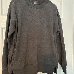 Zella women’s Charcoal Crewneck Sweater